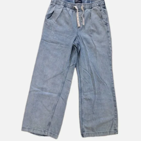 GAP Factory High Rise Wide-Leg Pull-On Jeans - Size Medium - Picture 4 of 7